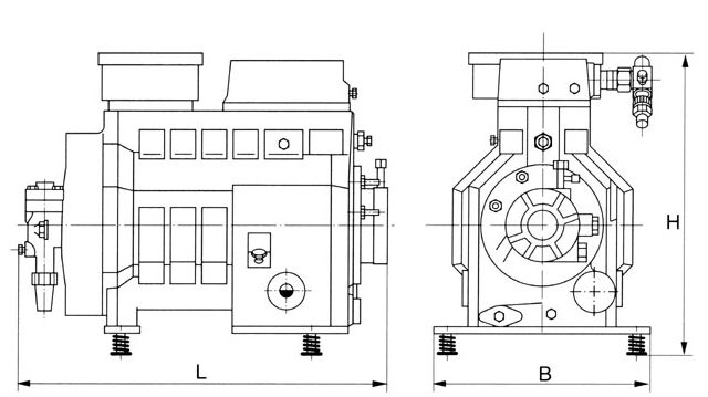 Semi-hermetic dwm copeland compressor, Kompresor Copeland D2DL-40X DWM