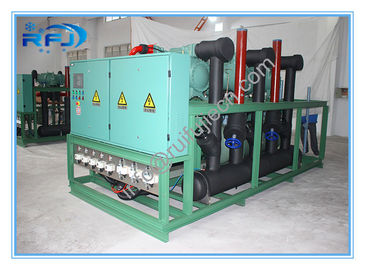 Unit Kondensasi Pendingin Udara Berkecepatan Tinggi Untuk Blast Freezer, Three Screw Compressor Rack