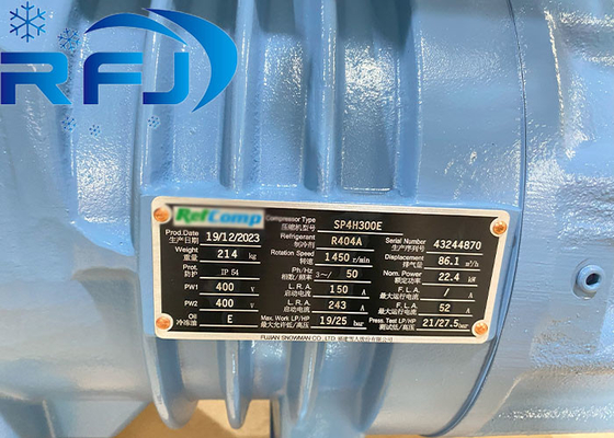 Beli Pemanas R404a 22.4kw SP4H300E 30HP Kompresor sekrup untuk penyimpanan dingin online manufacture