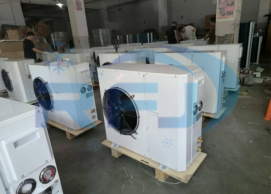 Beli Unit tipe kotak rotor eksternal kipas tunggal Unit kondensasi pendingin suhu menengah-tinggi R404A R22 online manufacture