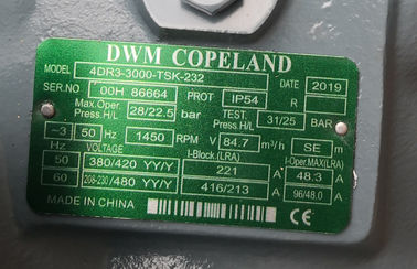 Beli Kompresor Pendingin Semi Hermetik Copeland DWN R22 4DR3-3000-TSK-232 30HP online manufacture