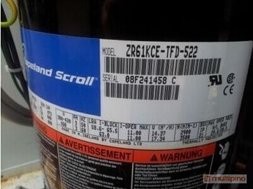 Beli 5HP Refrigeration Kopeland scroll kompresor ZR61KCE-TFD-522 Cina (Daratan) online manufacture