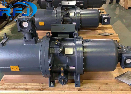 Grey Hanbell Screw Refrigeration Kompresor Gas Pemanasan Dan Pendinginan
