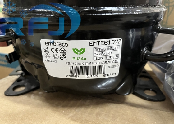 Embraco Aspera Kompresor EMTE6187Z Pendingin R134a Hermetic Reciprocating