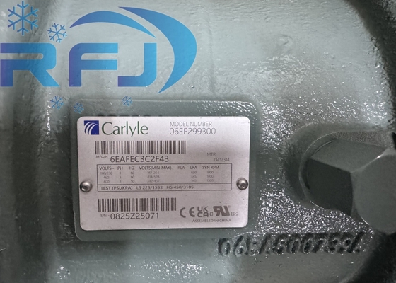 06EAFEC3C2F43 Kompresor Carlyle 208/230V-3-60HZ Dan Sumber Daya 400-460V-3-50/60HZ