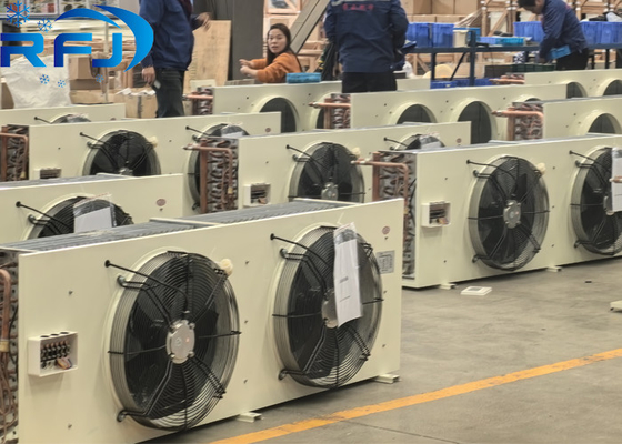 Evaporator khusus penyimpanan dingin yang dipasang di langit-langit dengan tegangan 380V/220V dan finishing putih