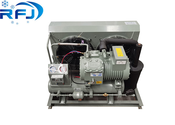 Daya tahan 3-5HP Low Temperature Open Semi-Tutup Air-dingin kondensor Unit untuk pendinginan industri