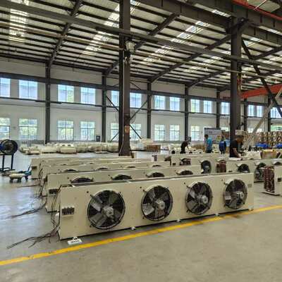 Evaporator DD255 efisiensi tinggi tahan noda untuk Gudang Distribusi Dingin Sentral Besar