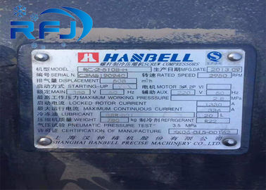 RC2-510B Hanbell Screw Compressor Kontrol Volume Presisi Persetujuan CE