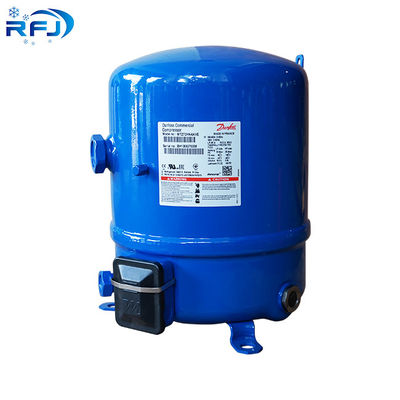 Kompresor biru bergaris berputar dengan kecepatan tetap MT80HP4CVE MT80-4VI MTZ80HP4CVE MTZ80-4VI untuk sistem pendingin industri