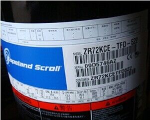 Tingkat yang lebih rendah Suara 6HP Refrigeration Scroll Compressor ZR72KCE-TFD-522
